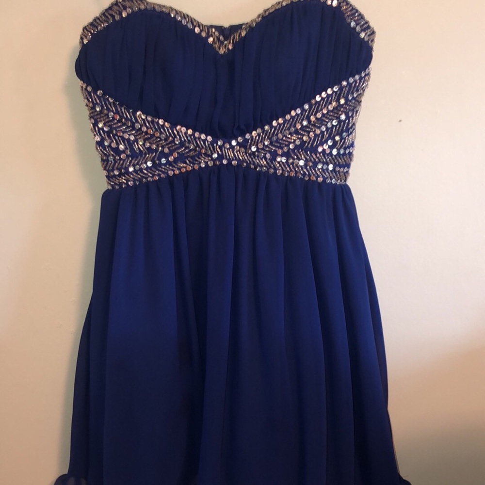Royal Blue Homecoming Dress